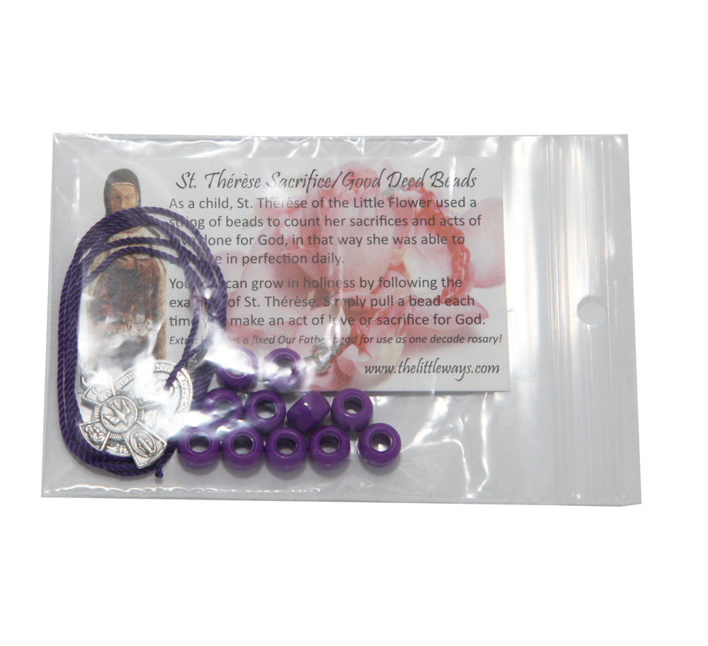 Sacrifice Beads Kit with Plastic Cross and Miraculous Medal